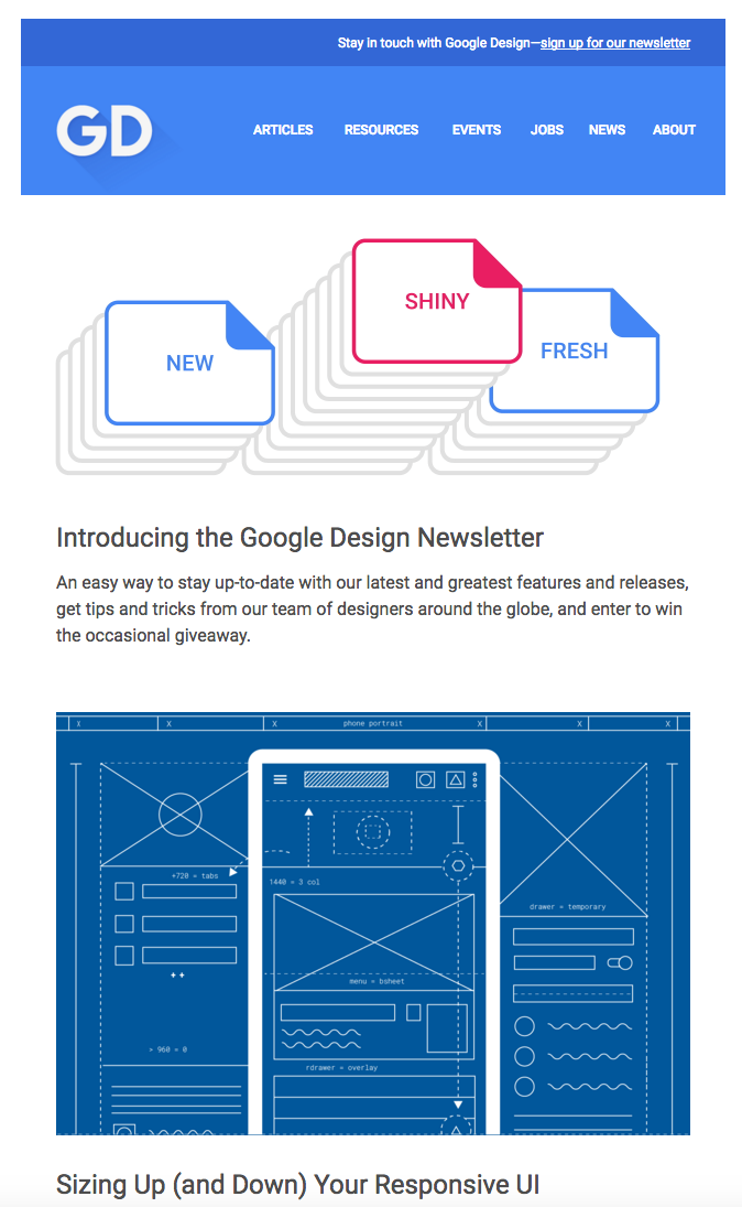 Google Design Newsletter